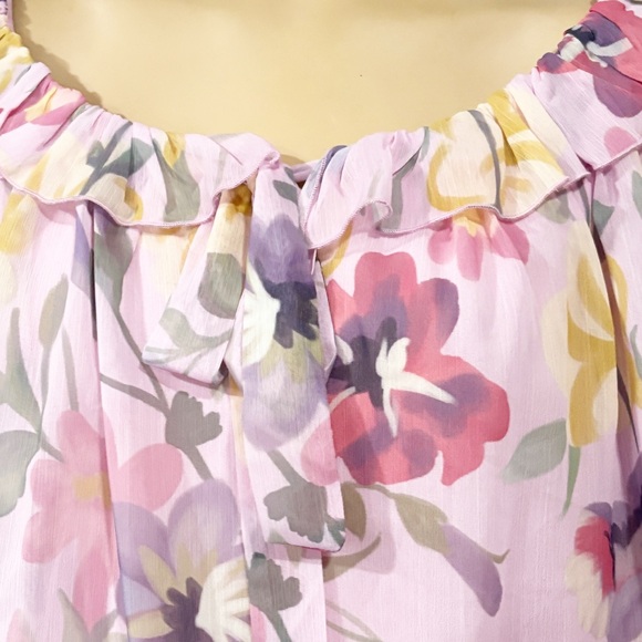 Anthropologie Mare Mare Floral Chiffon Dress - Picture 6 of 9